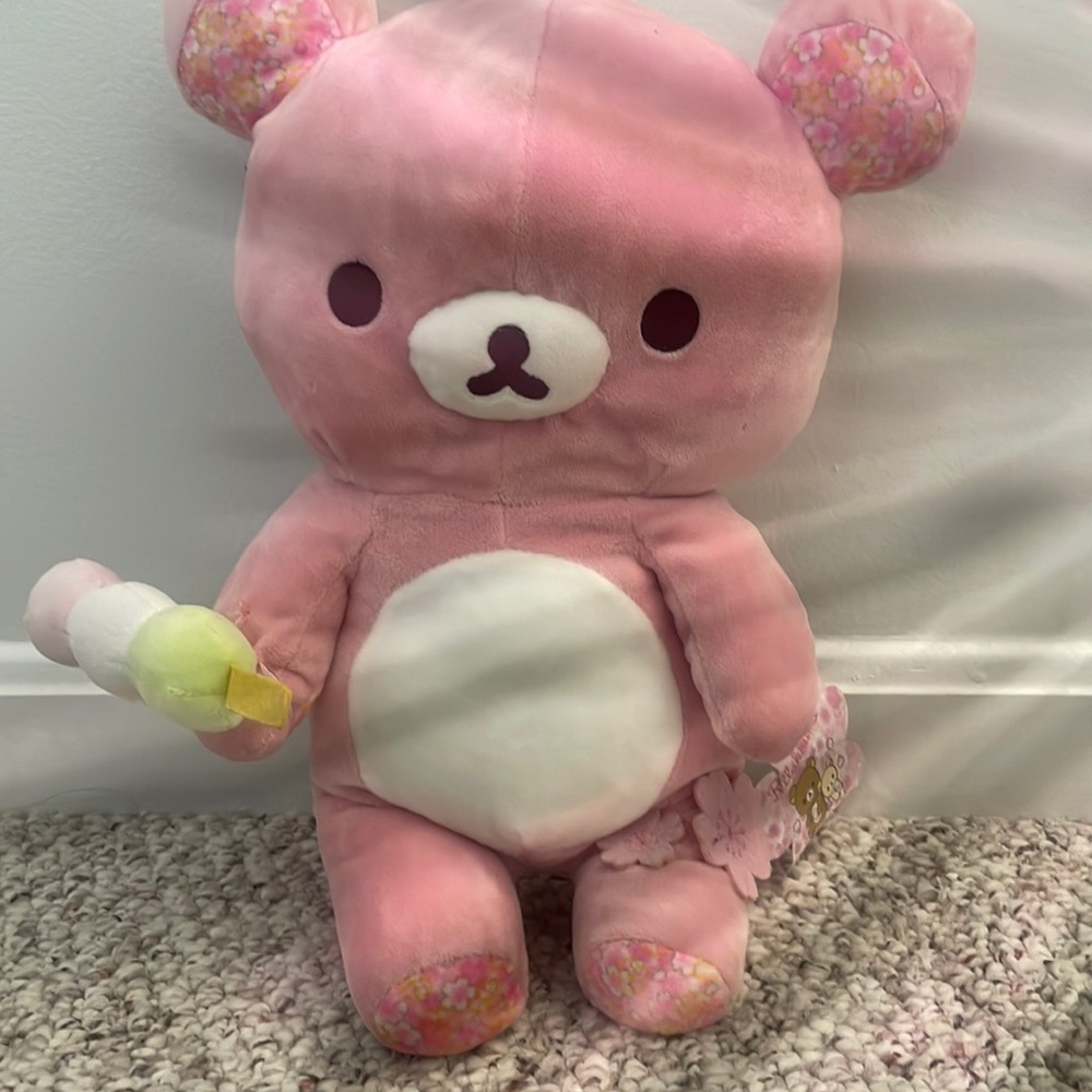 Rilakkuma Sakura pink plush